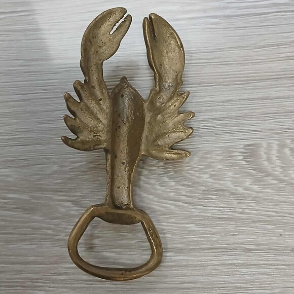 Vintage brass lobster bottle opener Bar Tool Barware - Picture 3 of 7